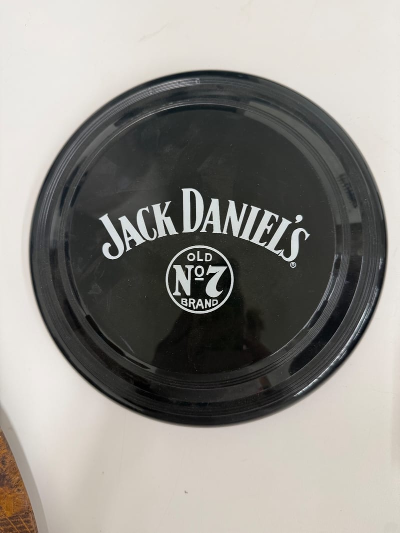 Jack Daniel's Old No. 7 Black Round Serving Tray